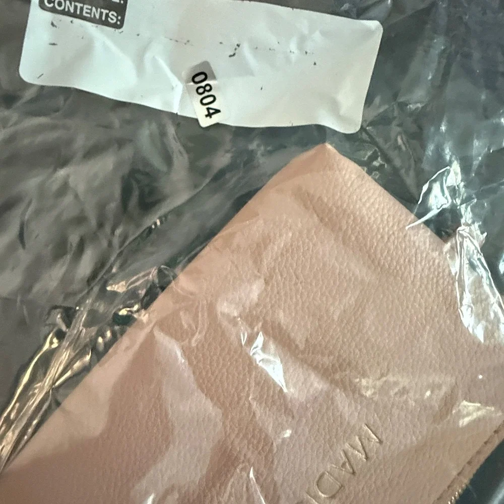 Madison Pink Faux Leather Wristlet Pouch Tassel Zipper Wallet NWT - Picture 7 of 7
